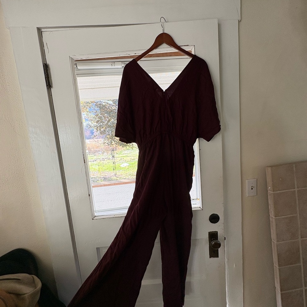 Old Navy Burgundy Jumpsuit